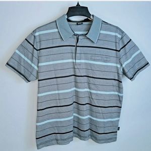 Hugo Boss Men’s  Cotton 3 Button Striped Polo Shirt Regular Fit Stretch XXL2XL